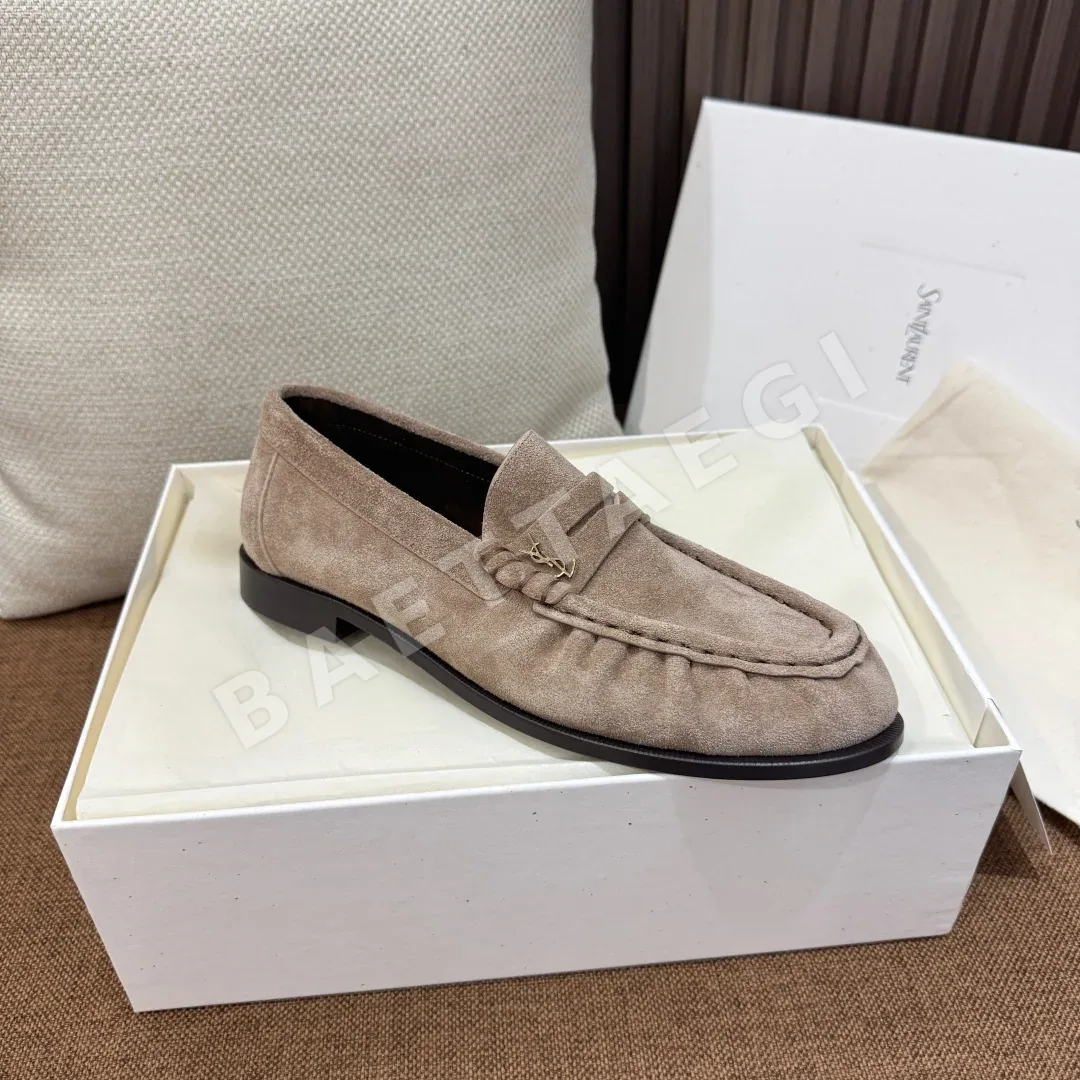 생로랑 로퍼 램스킨 YSL 로고 상세 이미지 5