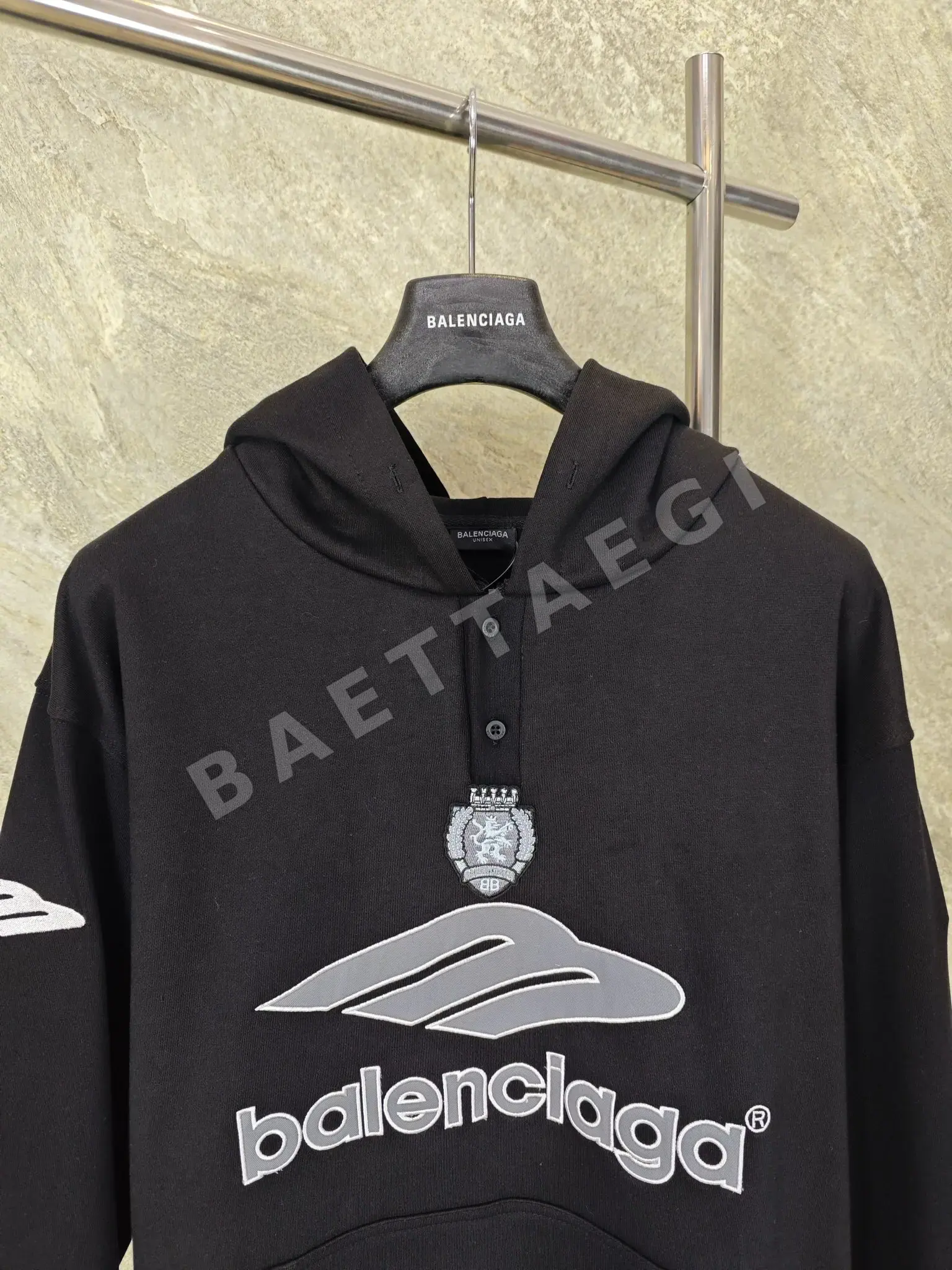 발렌시아가 자수 리브 남성 후드 레플리카 46976 Balenciaga Hoodie 상세 이미지 3