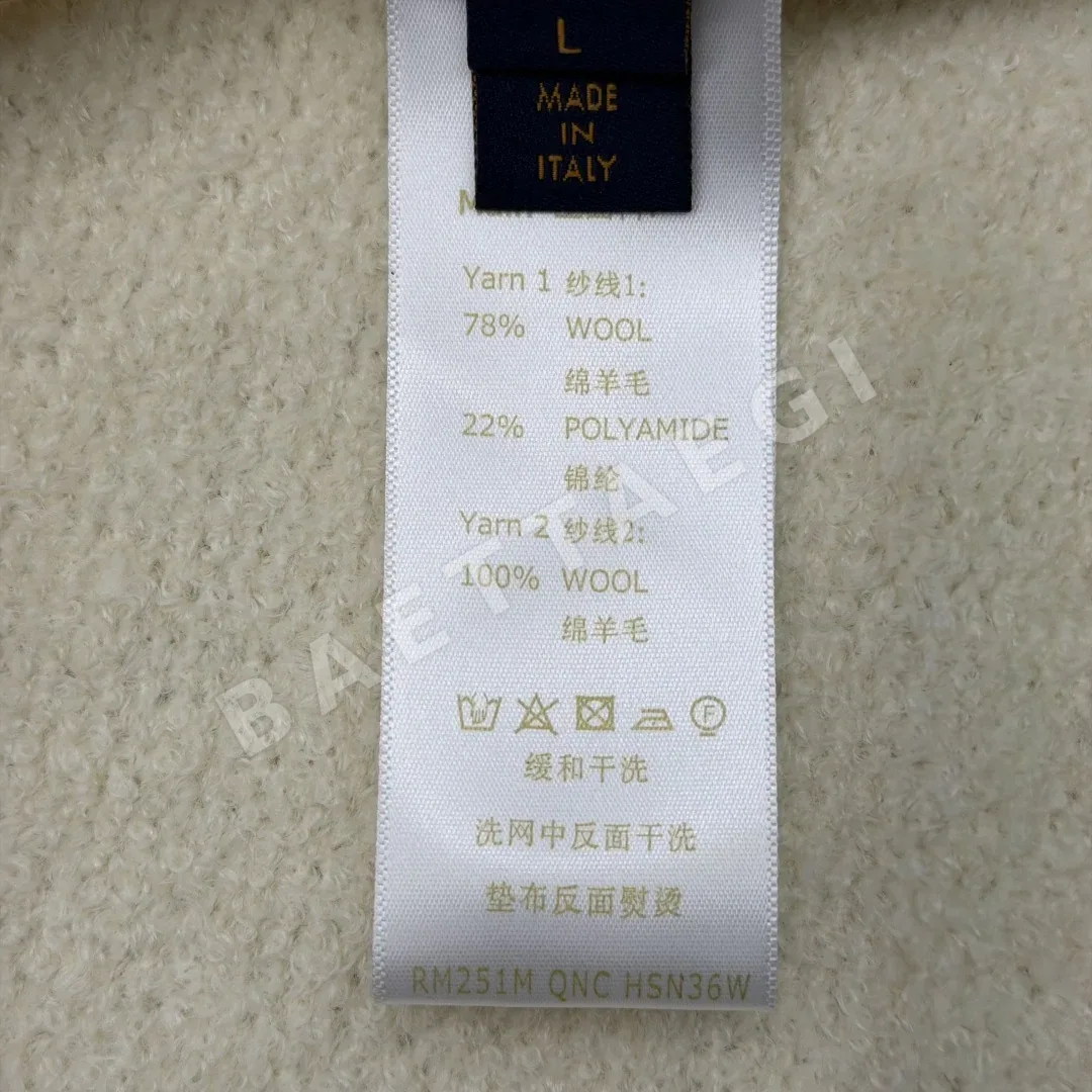 루이비통 손글씨 로고 크루넥 니트 상세 이미지 9