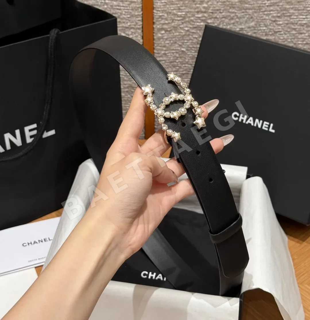 샤넬 클래식 더블 C 가죽 벨트 상세 이미지 3
