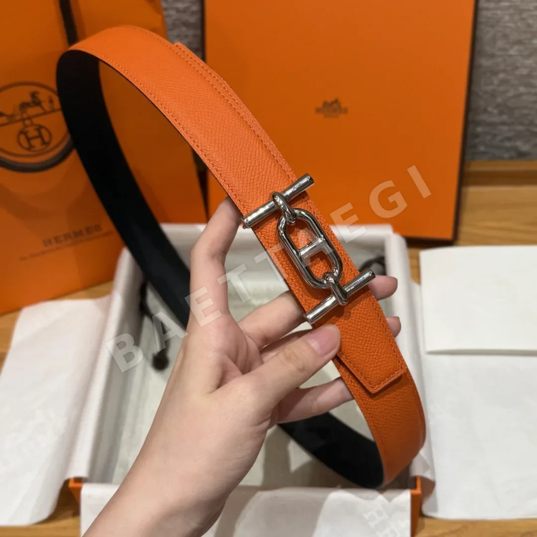 에르메스 H 버클 앱송 가죽 벨트 상세 이미지 4
