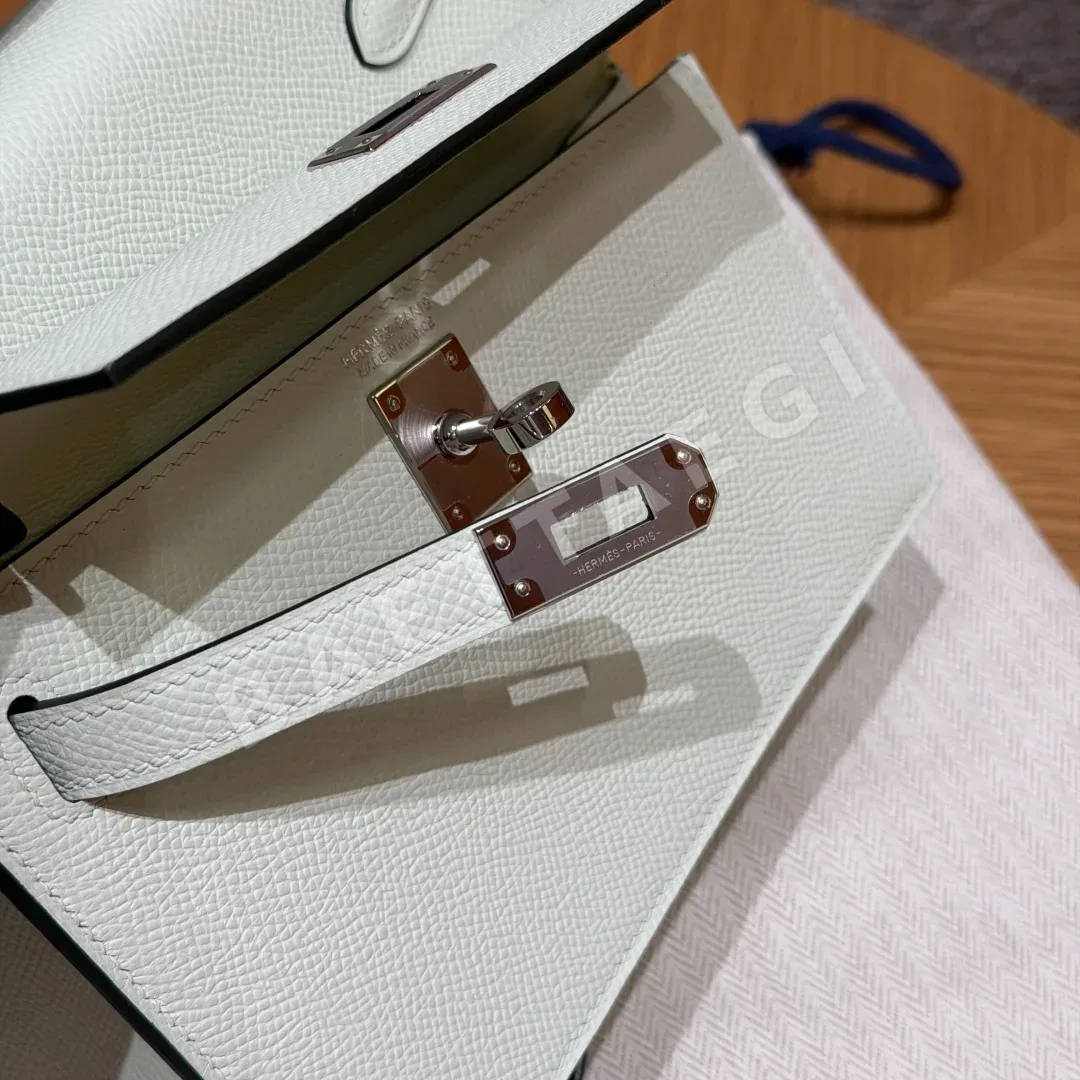 에르메스 켈리백 20 그린 실버 하드웨어 상세 이미지 5