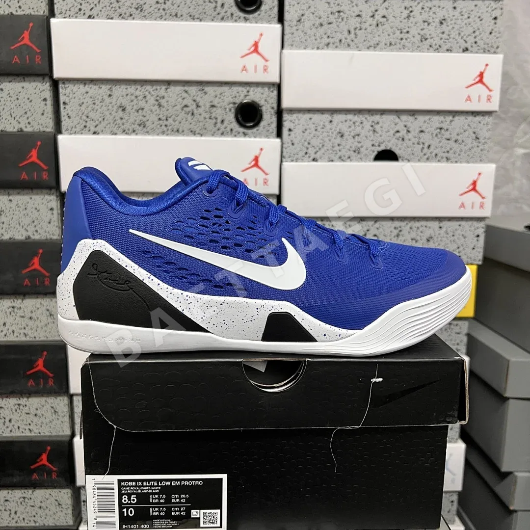 나이키 [GX] 코비 9 엘리트 로우 EM 프로트로 블루 화이트 IH1401-400 201388 Nike Kobe 9 Elite Low EM