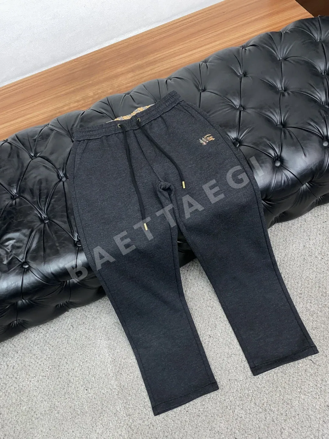 버버리 남성 울 캐주얼 바지 상세 이미지 6