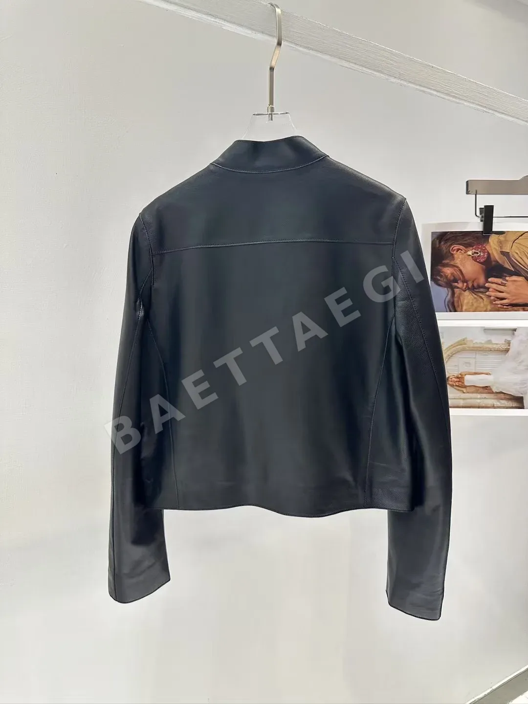 에르메스 시프스킨 라운드넥 여성 자켓 상세 이미지 9