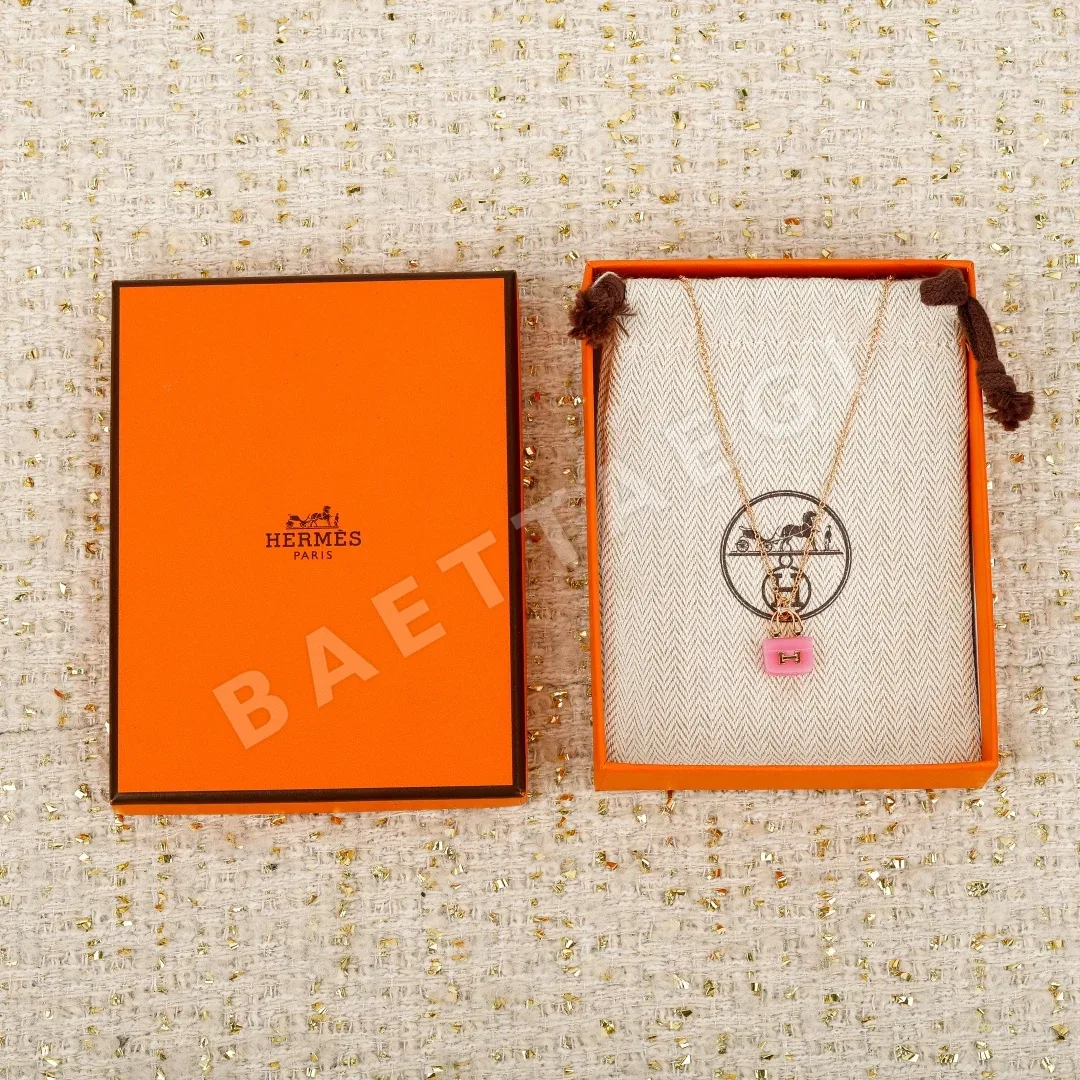 에르메스 핑크 골드 오팔 콘스탄스 목걸이 70312