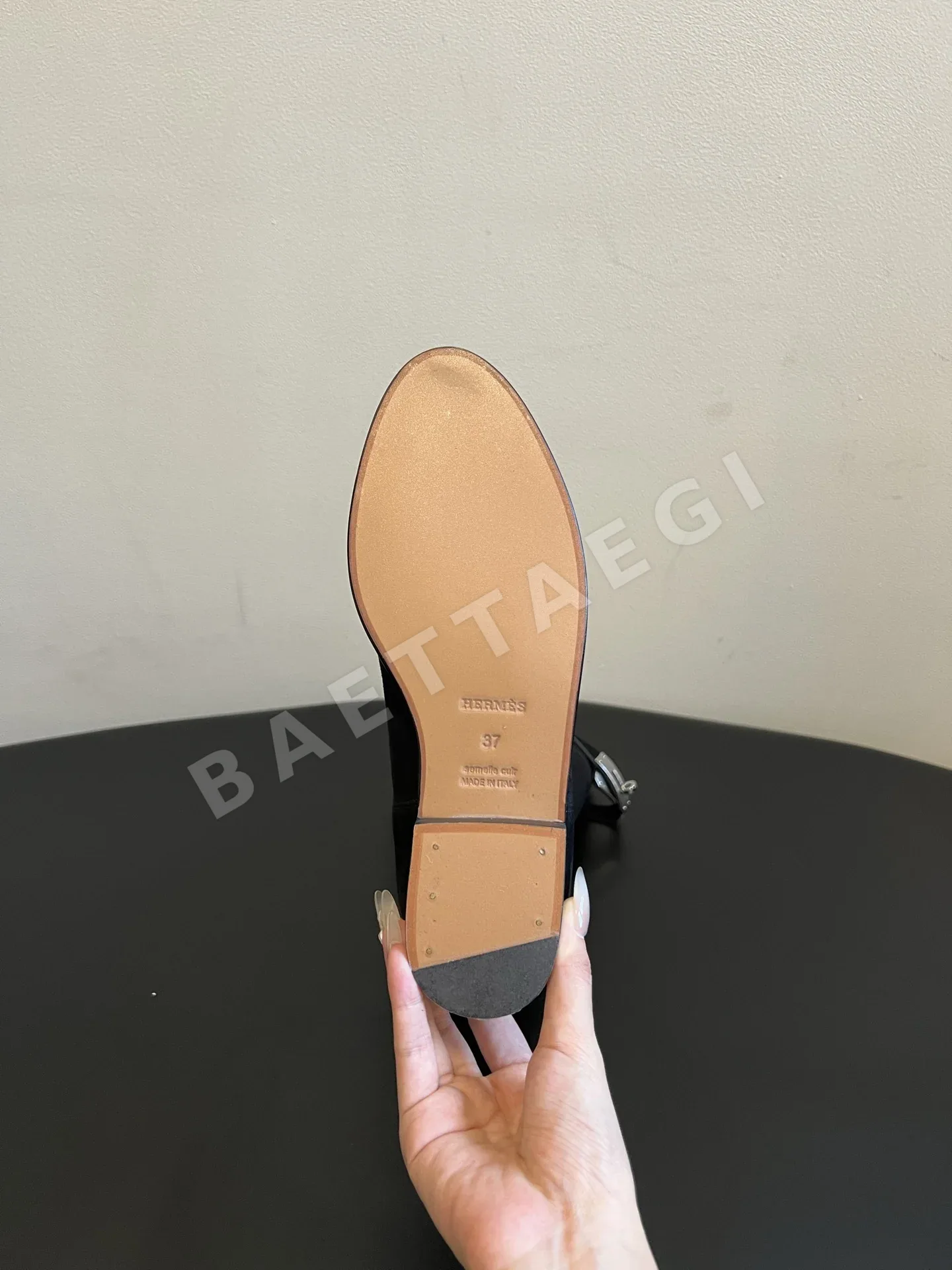 에르메스 부츠 스웨이드 메탈 버클 스트랩 상세 이미지 5