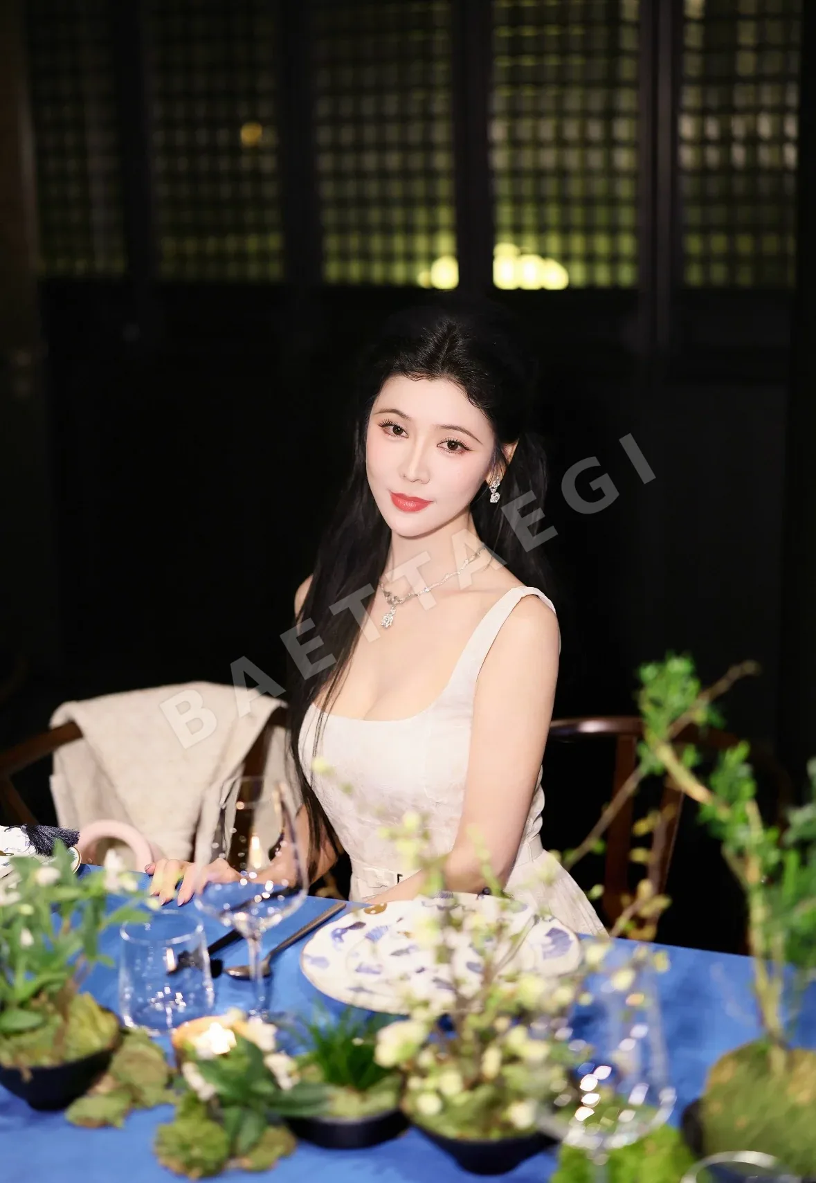 디올 문라이트 자카드 슬립 원피스 상세 이미지 3
