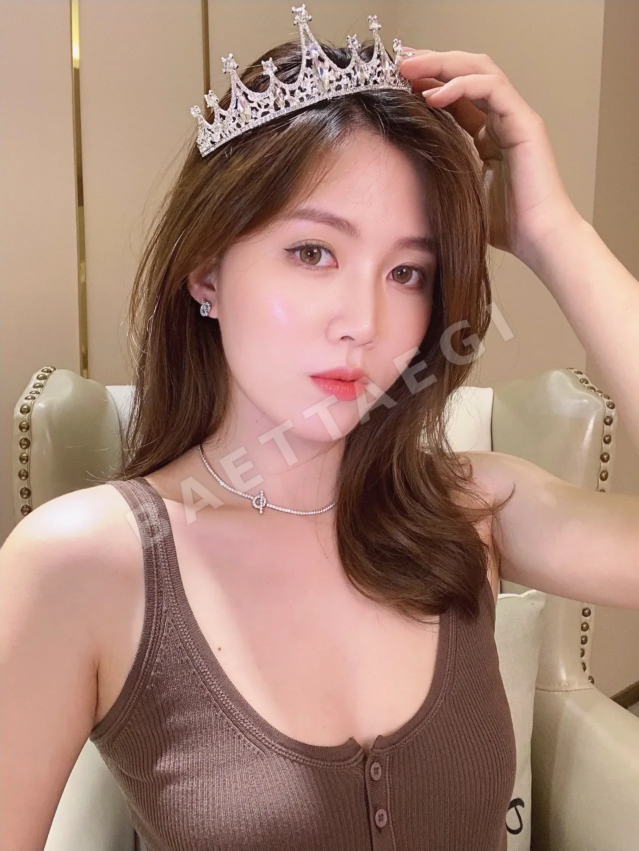 에르메스 다이아몬드 금도금 스털링 실버 목걸이 상세 이미지 3