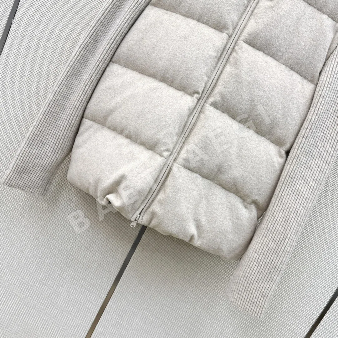브루넬로쿠치넬리 울 패치워크 여성 숏다운 자켓 상세 이미지 5