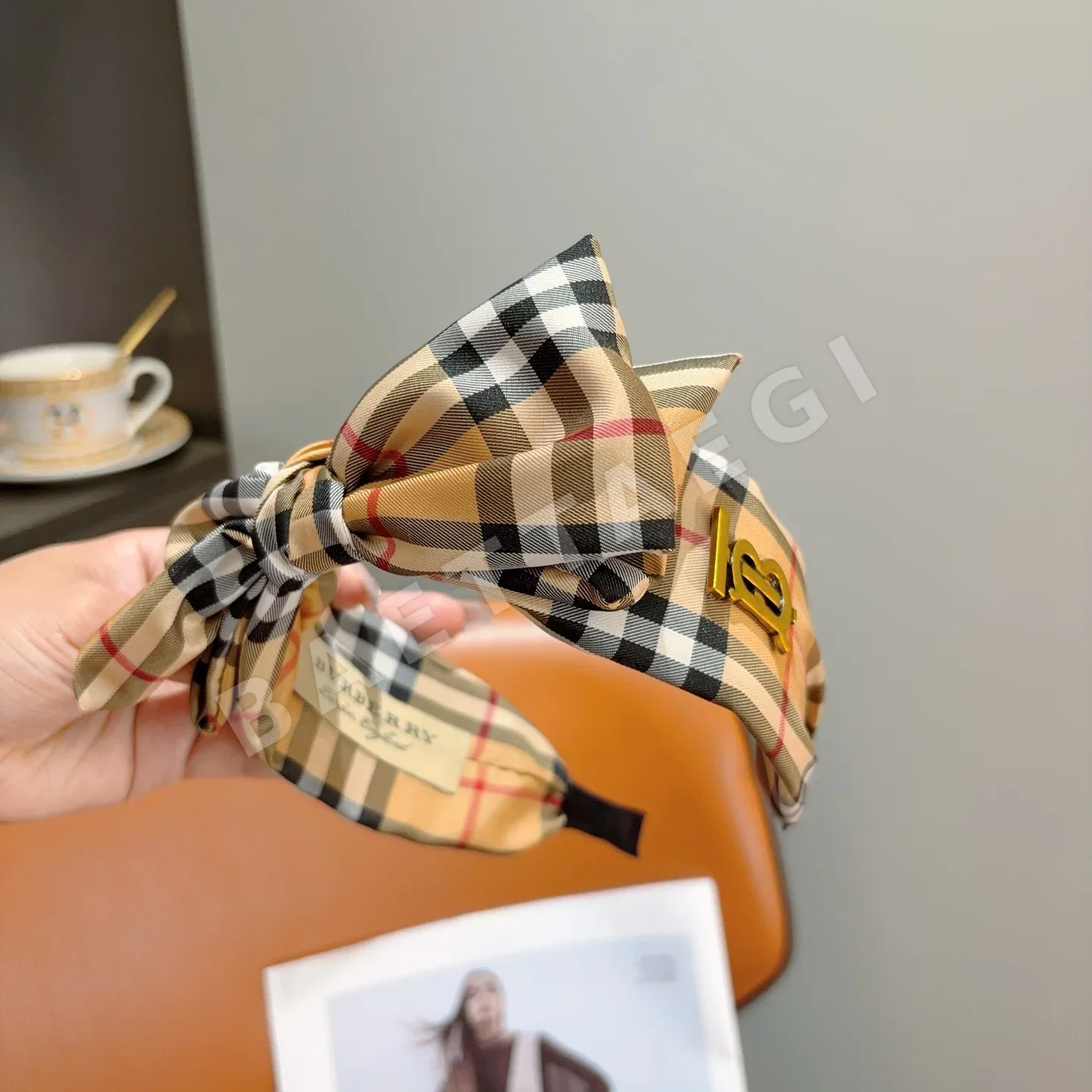 버버리 리본 헤어밴드 상세 이미지 5