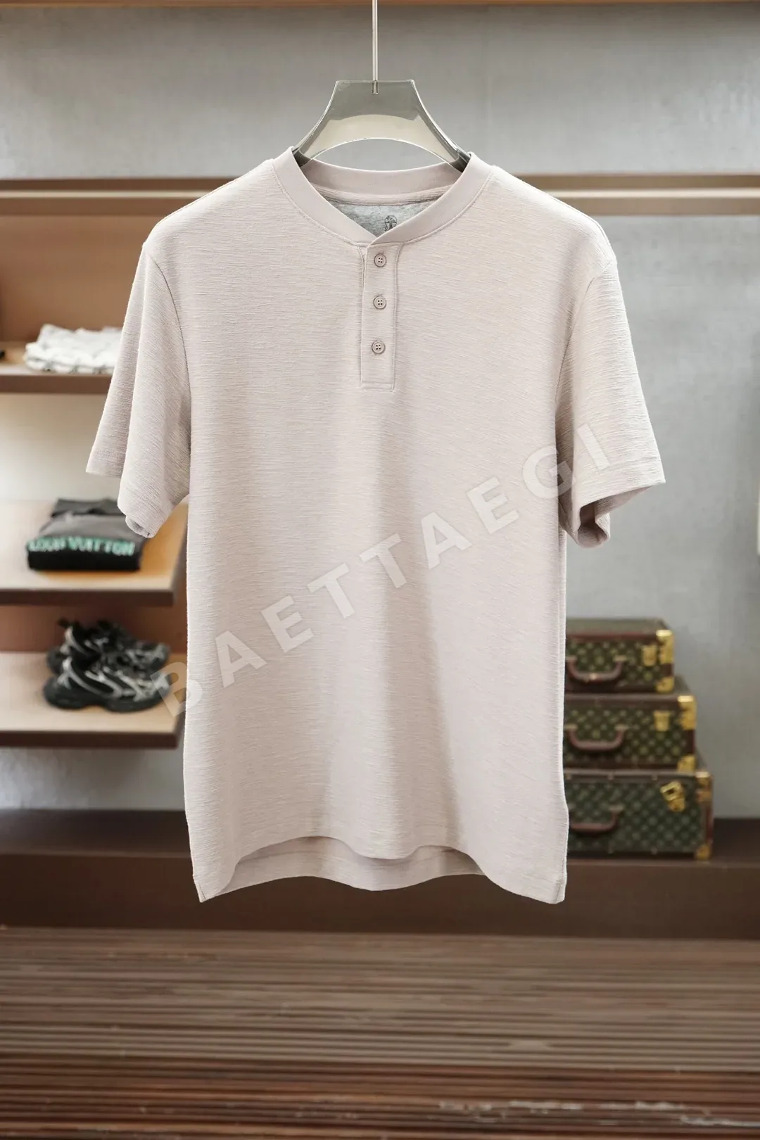 브루넬로쿠치넬리 메시 폴로 남성 반팔셔츠 상세 이미지 3