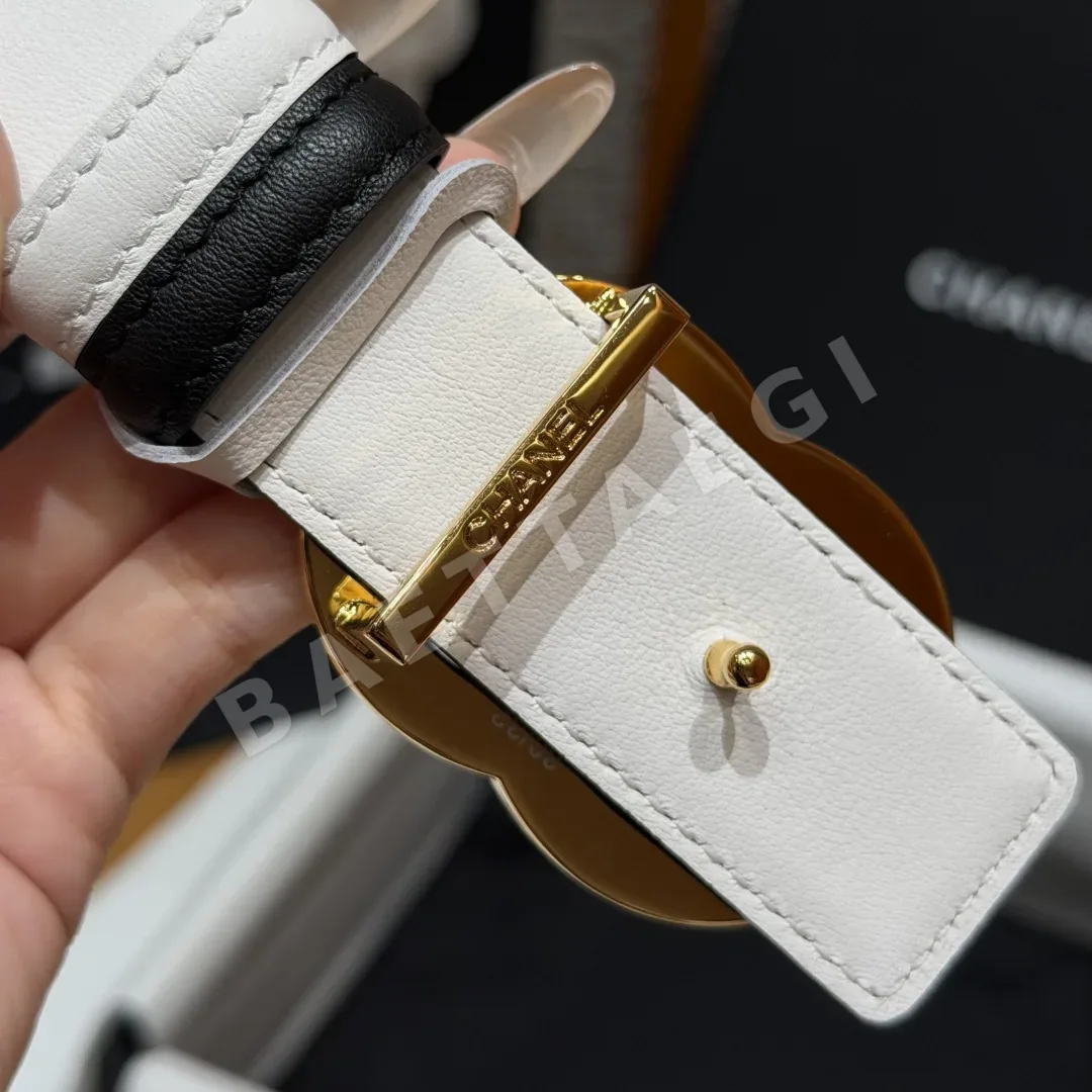 샤넬 더블 C 가죽 벨트 30mm 상세 이미지 7