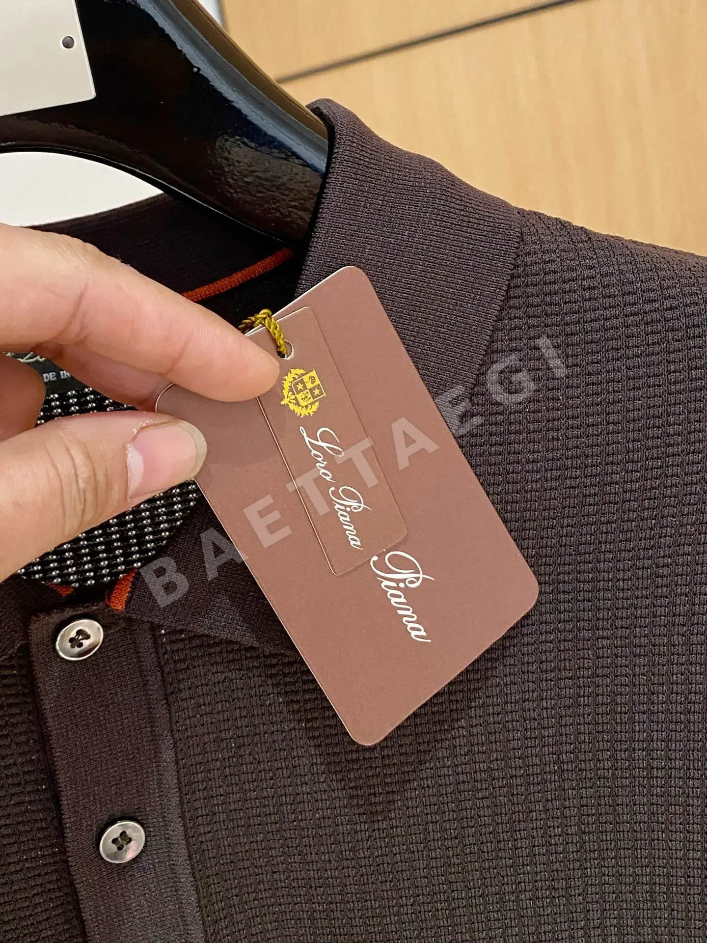 로로피아나 남성 린넨 반팔 티셔츠 상세 이미지 5