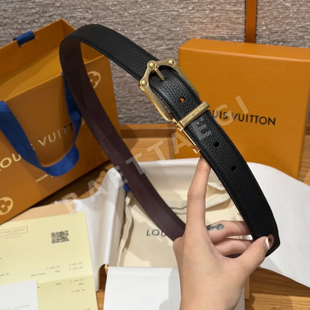 루이비통 개구리 장식 30mm 리버시블 벨트 상세 이미지 4