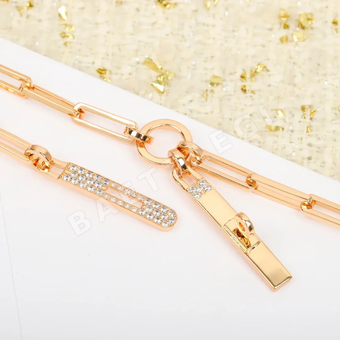 에르메스 켈리 18K 로즈 골드 목걸이 상세 이미지 4