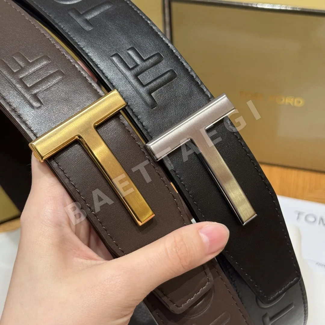 톰포드 T 버클 송아지가죽 남성 가죽벨트 40MM 상세 이미지 2