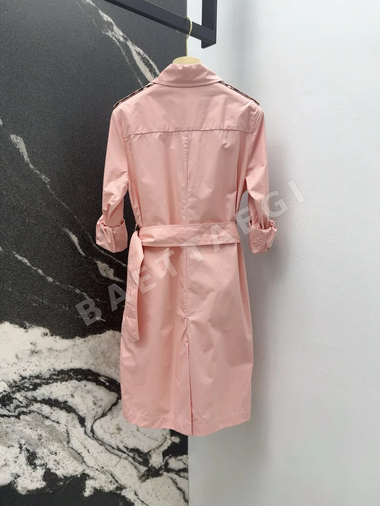 버버리 체크 슬림핏 카라 긴팔 셔츠 원피스 상세 이미지 9