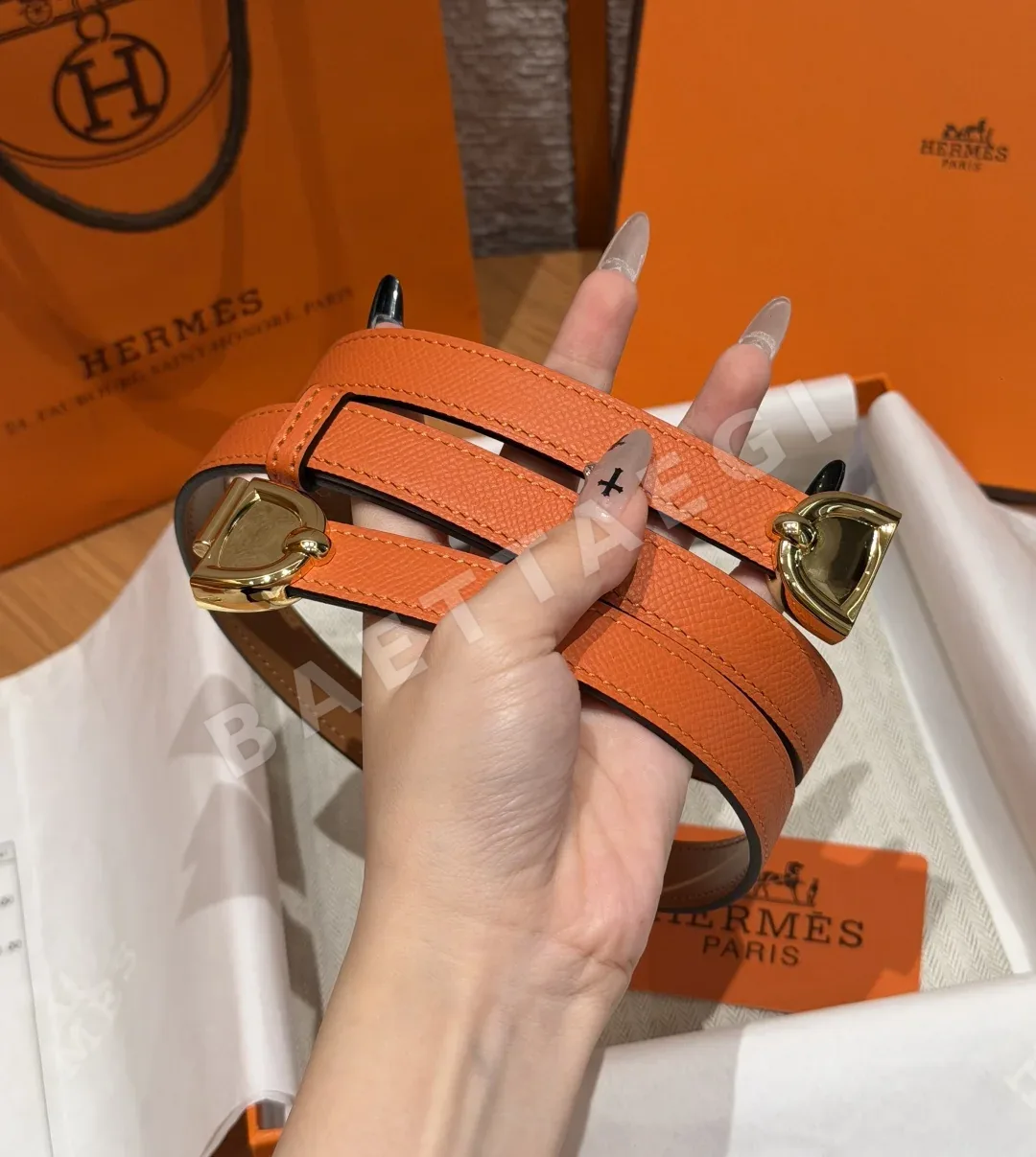 에르메스 탈라사 앱송 카프스킨 벨트 상세 이미지 3