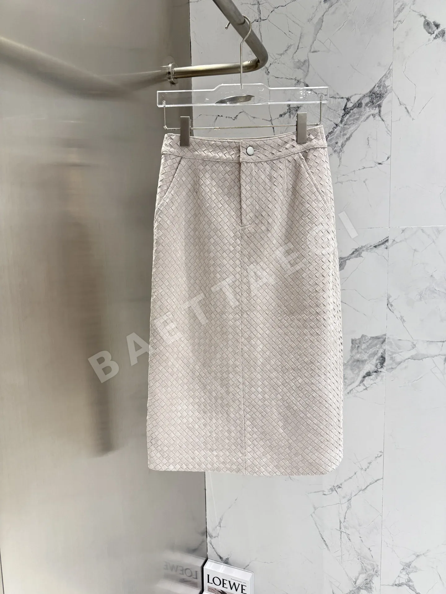 보테가베네타 여성 가죽 스커트 206428