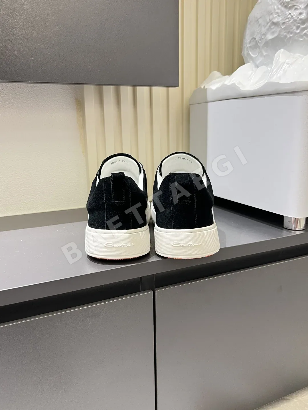 산토니 이탈리아제 카프스킨 스웨이드 남성 신발 상세 이미지 9