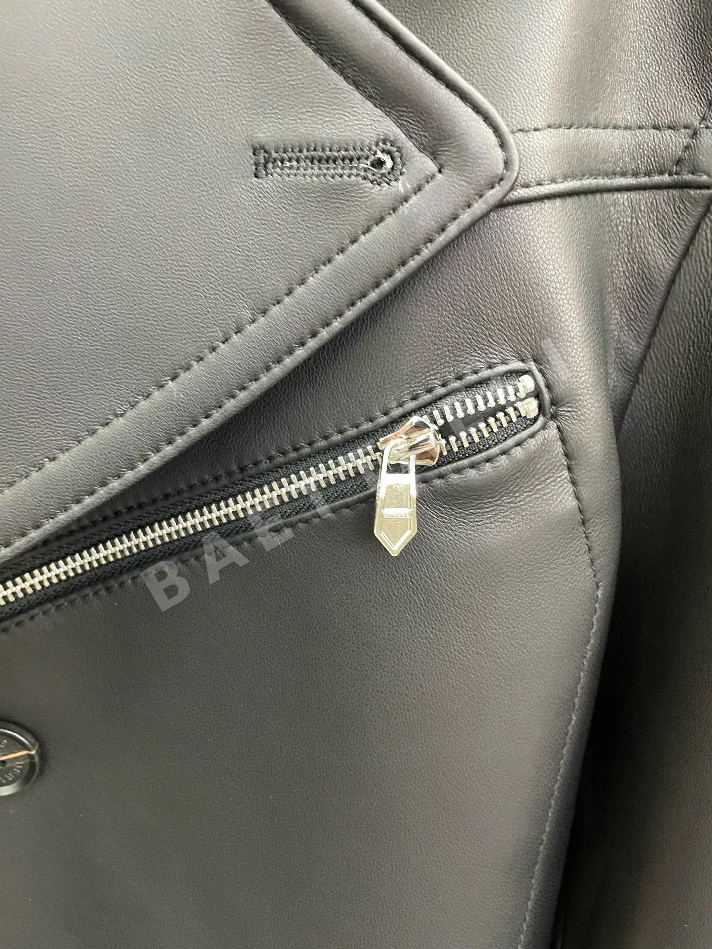 에르메스 램스킨 남성 바이커 자켓 상세 이미지 8