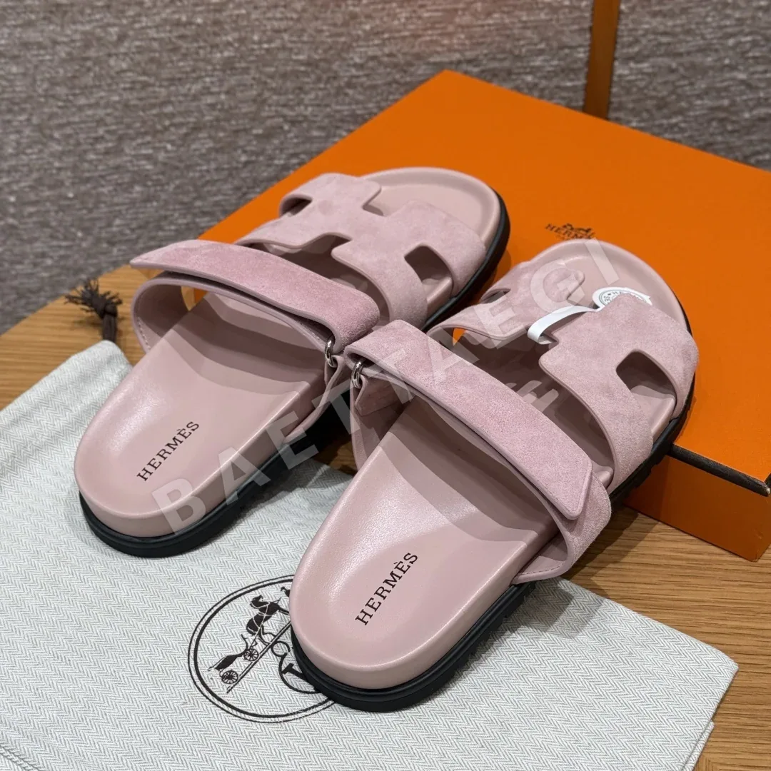 에르메스 시프레 샌들 테르 쾨이트 샤모아 컷아웃 상세 이미지 4
