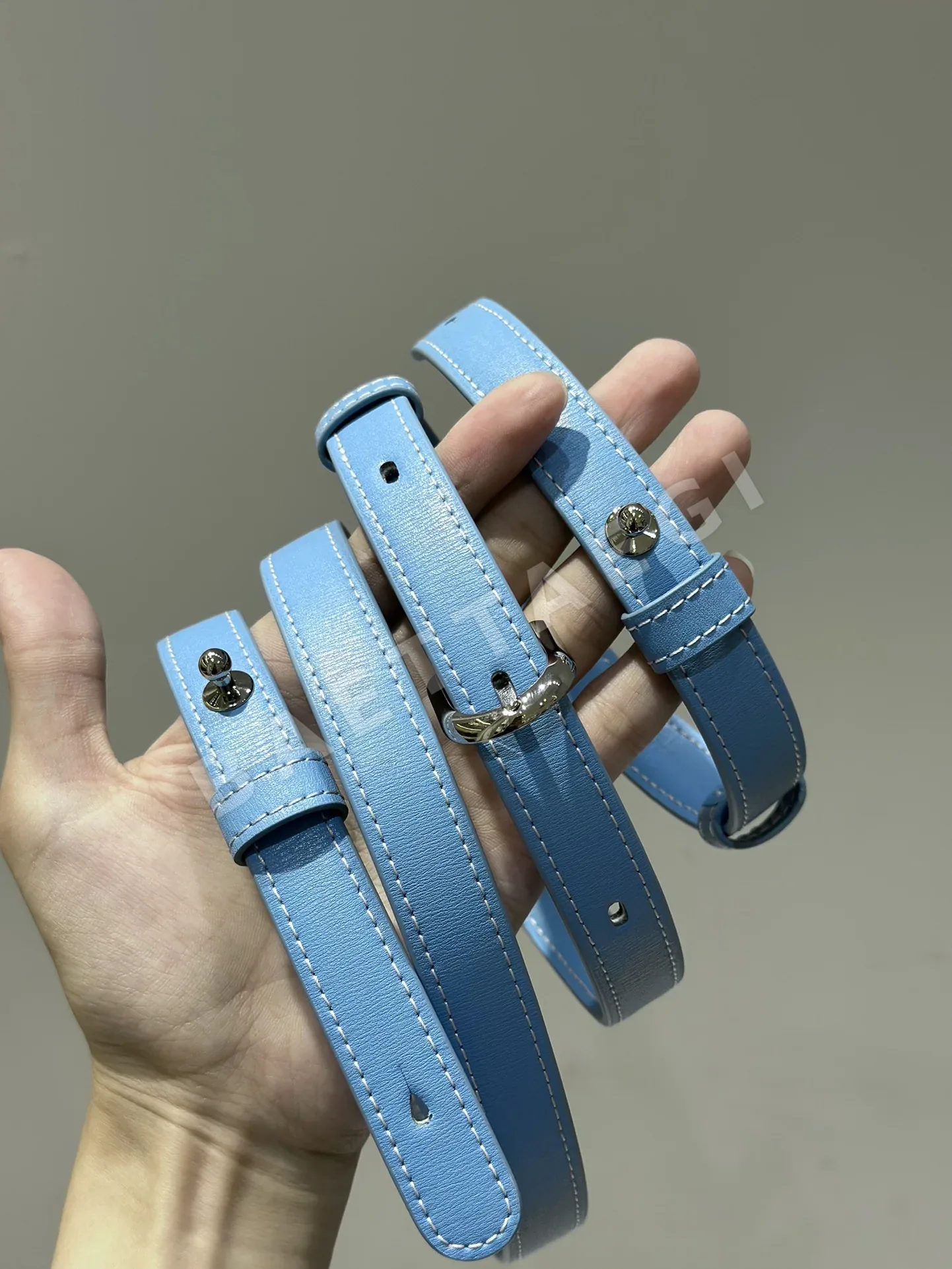 델보 더블 링 램스킨 숄더백 상세 이미지 9