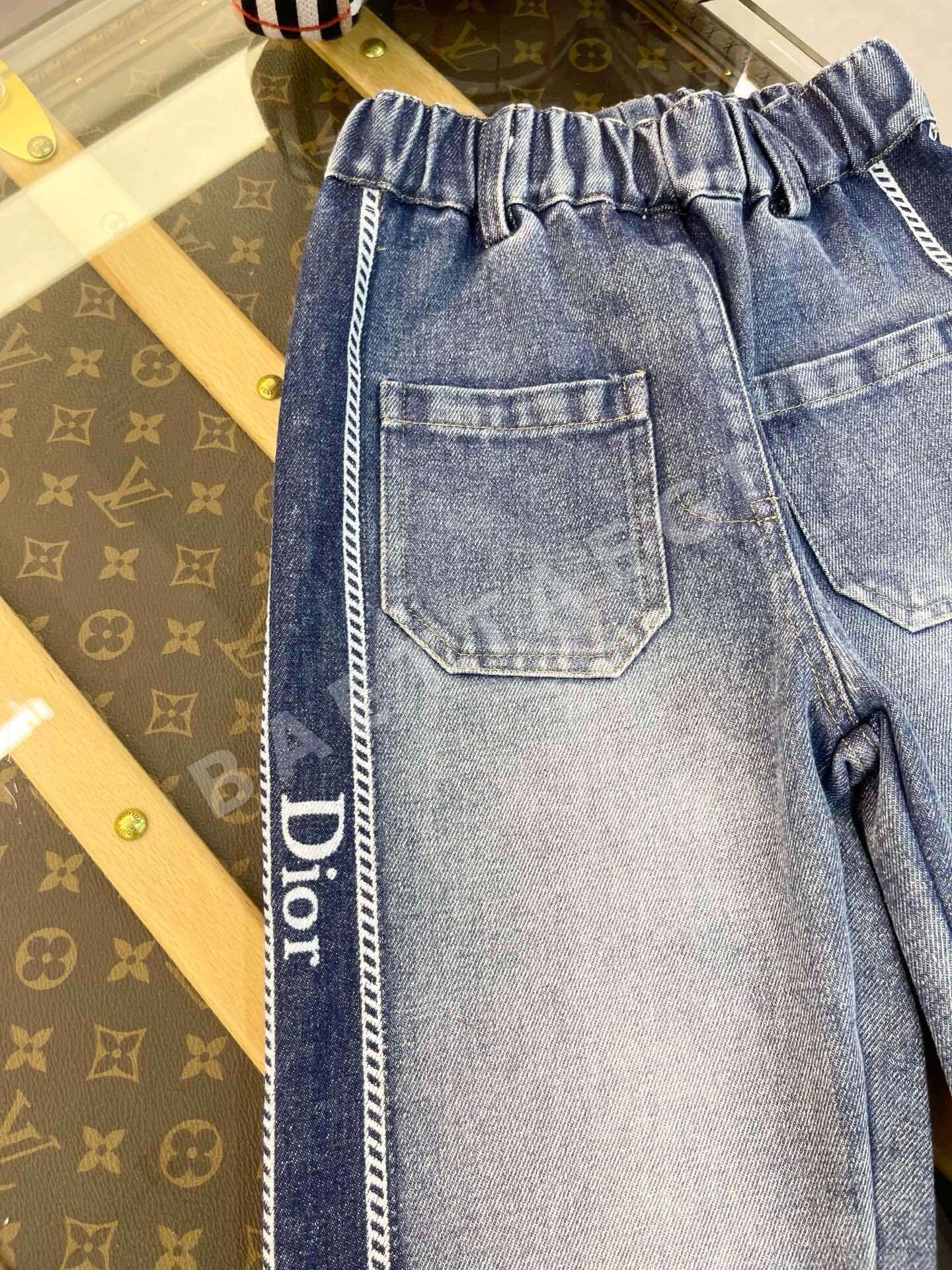 디올 키즈 프린트 데님 수트 세트 상세 이미지 9