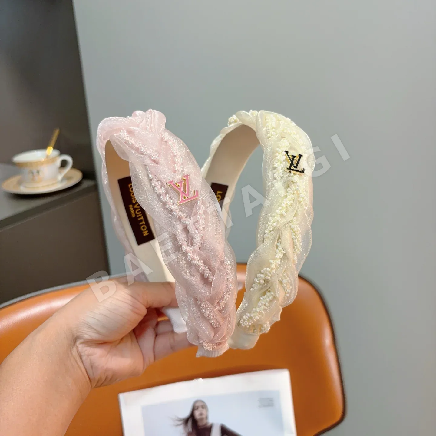 루이비통 짜임 헤어밴드 184146