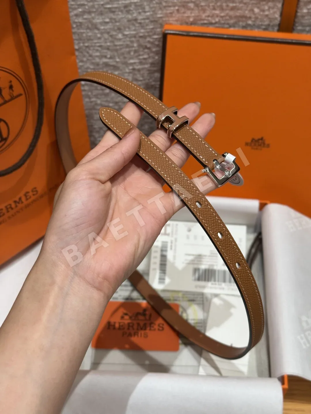 에르메스 팝 H 에포손 카프스킨 벨트 상세 이미지 4