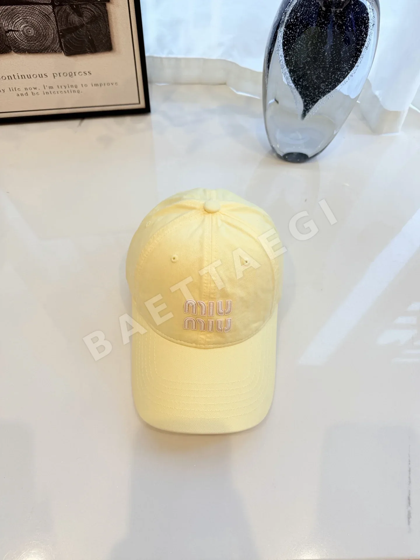 미우미우 컬러풀 코튼 야구모자 80789