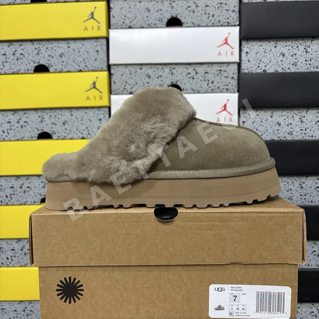 어그 [TOP] 브라운 208918 UGG Disquette Slipper 3cm -2550 상세 이미지 1