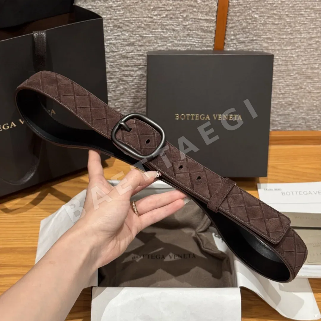보테가베네타 인트레차토 스웨이드 벨트 상세 이미지 5
