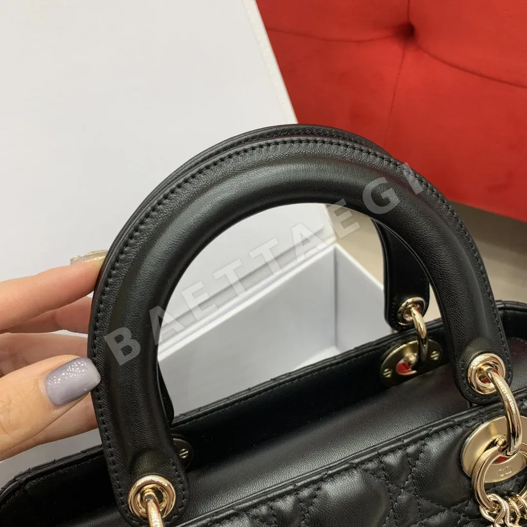 디올 레디 파이브 그리드 램스킨 숄더백 상세 이미지 6
