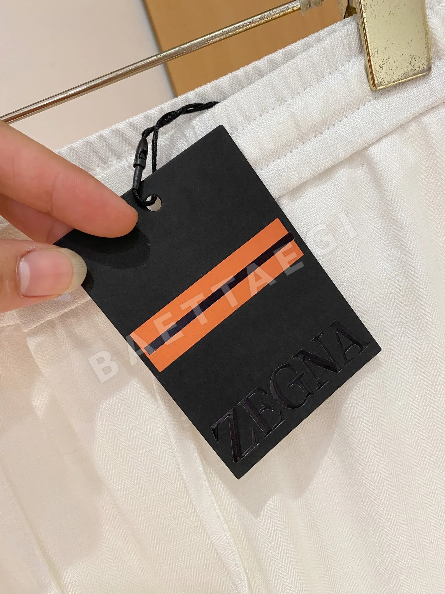 제냐 린넨 블렌드 남성 바지 상세 이미지 4