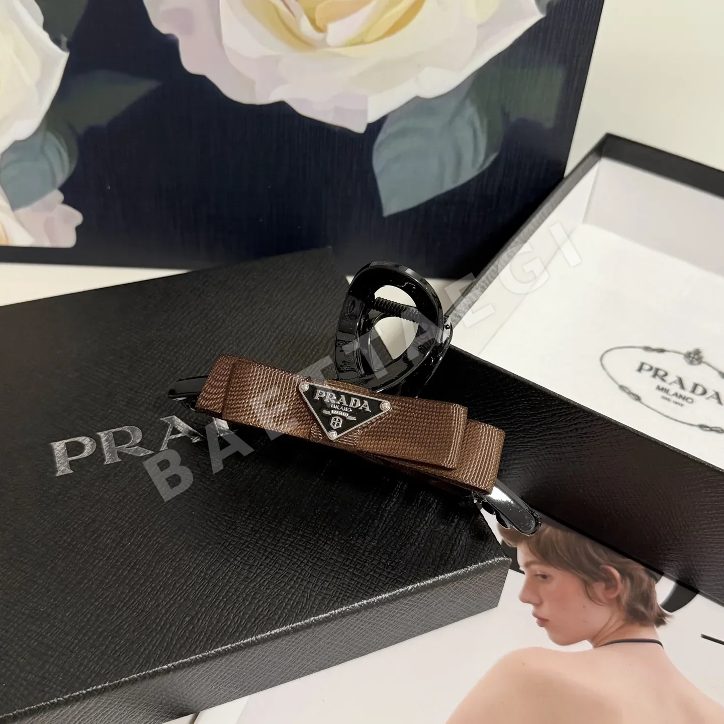 프라다 빈티지 클로 헤어 클립 상세 이미지 6