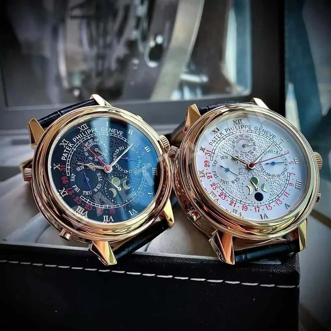 파텍필립 프리미엄 워치 쿼츠 레더스트랩 스틸 레플리카 44150 Patek Philippe 상세 이미지 5