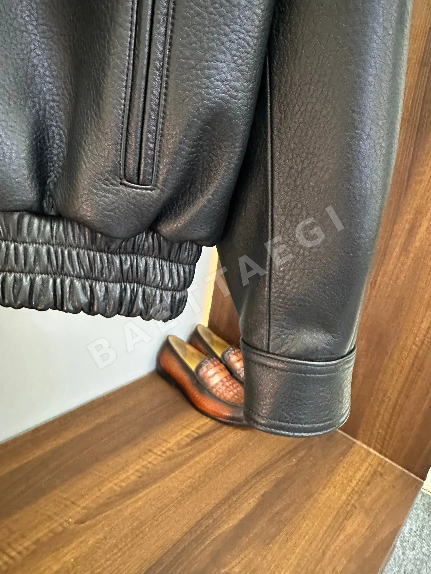 생로랑 빈티지 파일럿 가죽 자켓 남성 자켓 상세 이미지 5