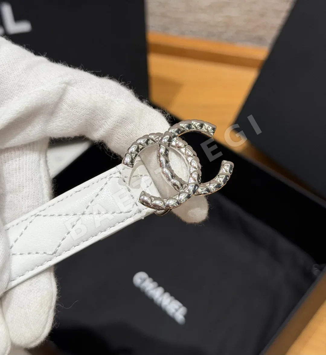 샤넬 퀼팅 램스킨 20mm 벨트 상세 이미지 3