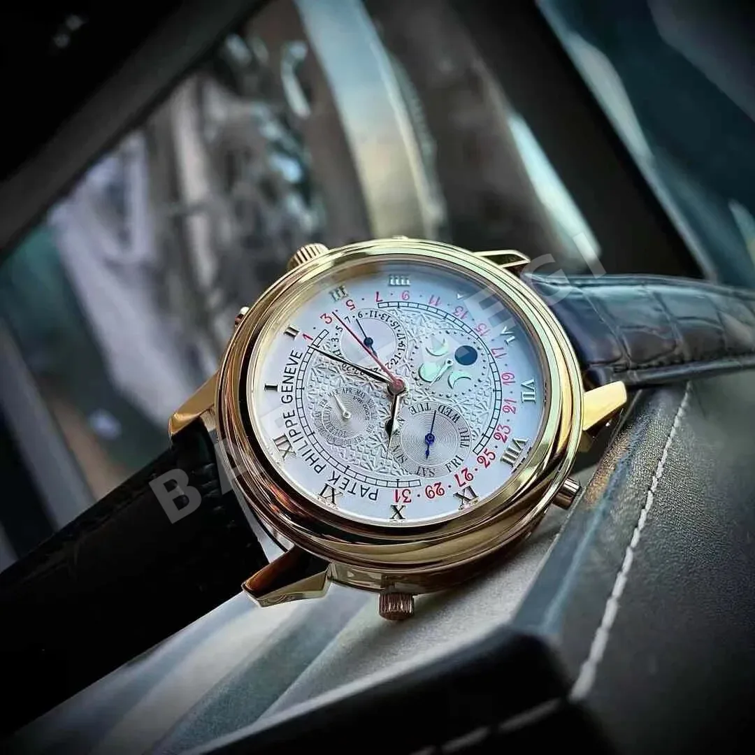 파텍필립 프리미엄 워치 쿼츠 레더스트랩 스틸 레플리카 44150 Patek Philippe 상세 이미지 8