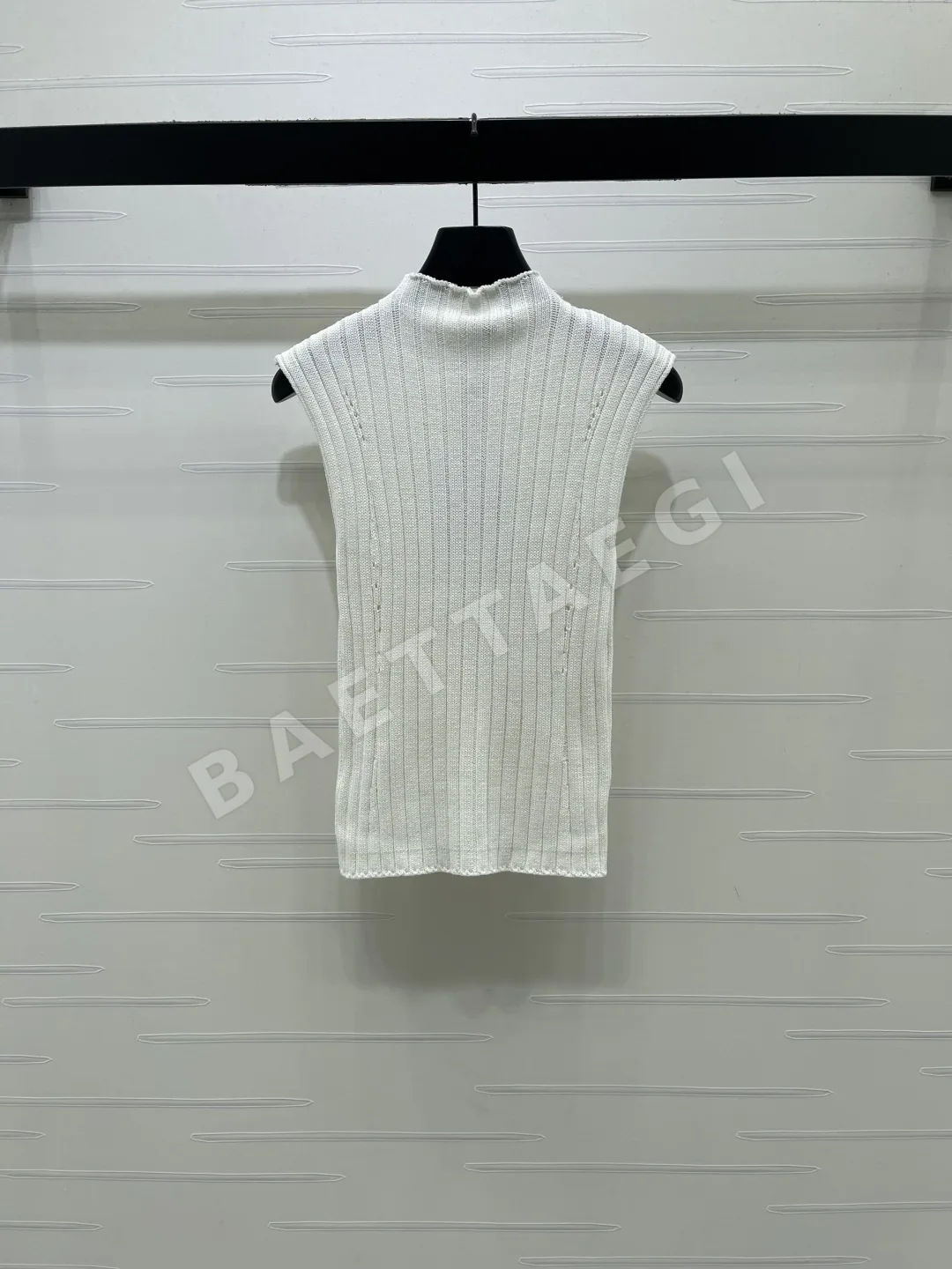 샤넬 스탠드 카라 니트 베스트 상세 이미지 8
