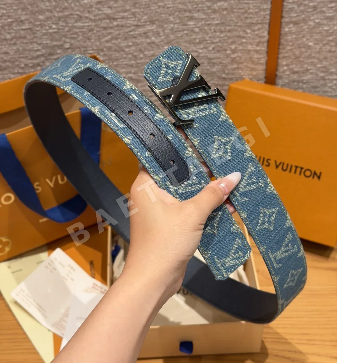 루이비통 모노그램 헤리티지 리버시블 남성용 벨트 상세 이미지 3
