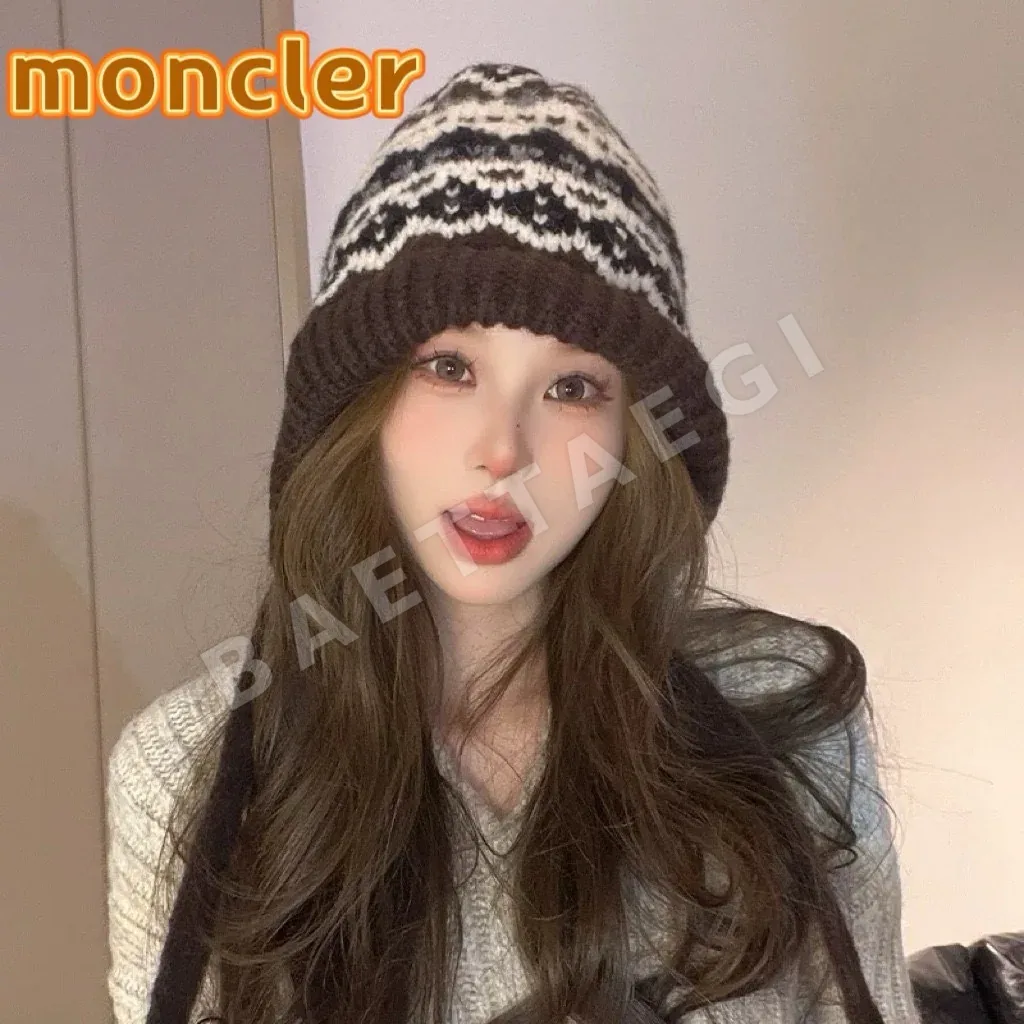 몽클레르 페어아일 울 니트 모자 186837