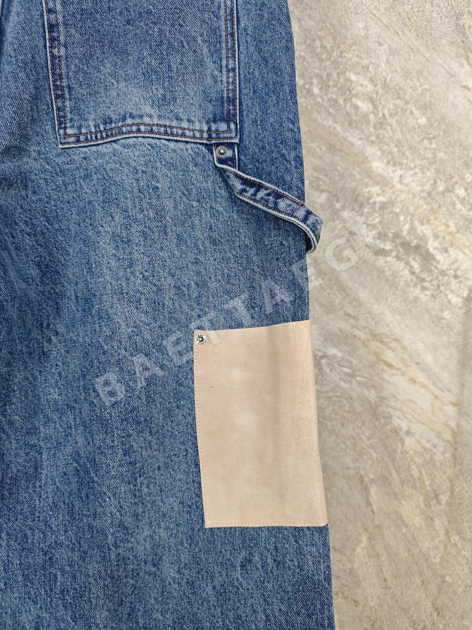 로에베 아플리케 데님 남성 바지 상세 이미지 7