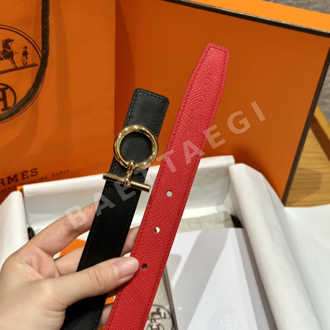 에르메스 팔라듐 버클 스위프트 가죽 벨트 상세 이미지 8