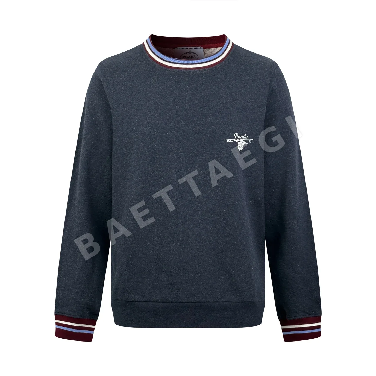 프라다 로고 스트라이프 남성 니트 155318