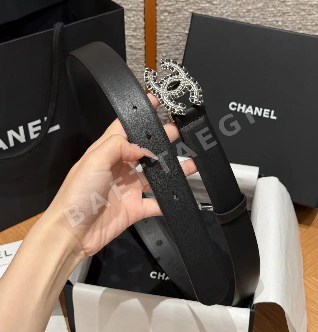 샤넬 클래식 더블 C 소가죽 벨트 상세 이미지 4