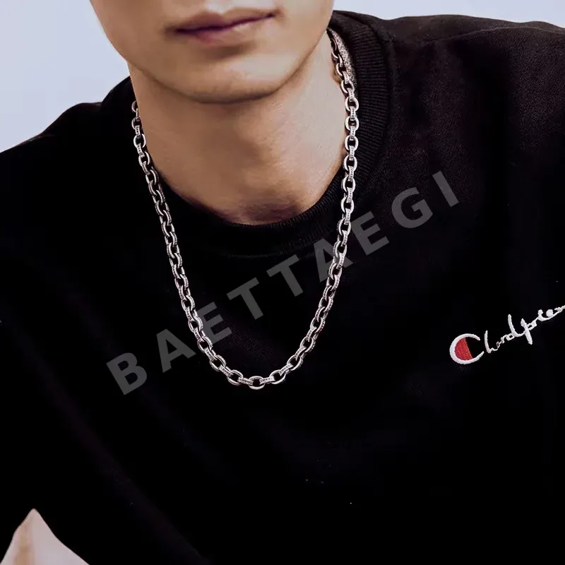 크롬하츠 두꺼운 PP 레터 체인 목걸이 CX096 상세 이미지 8