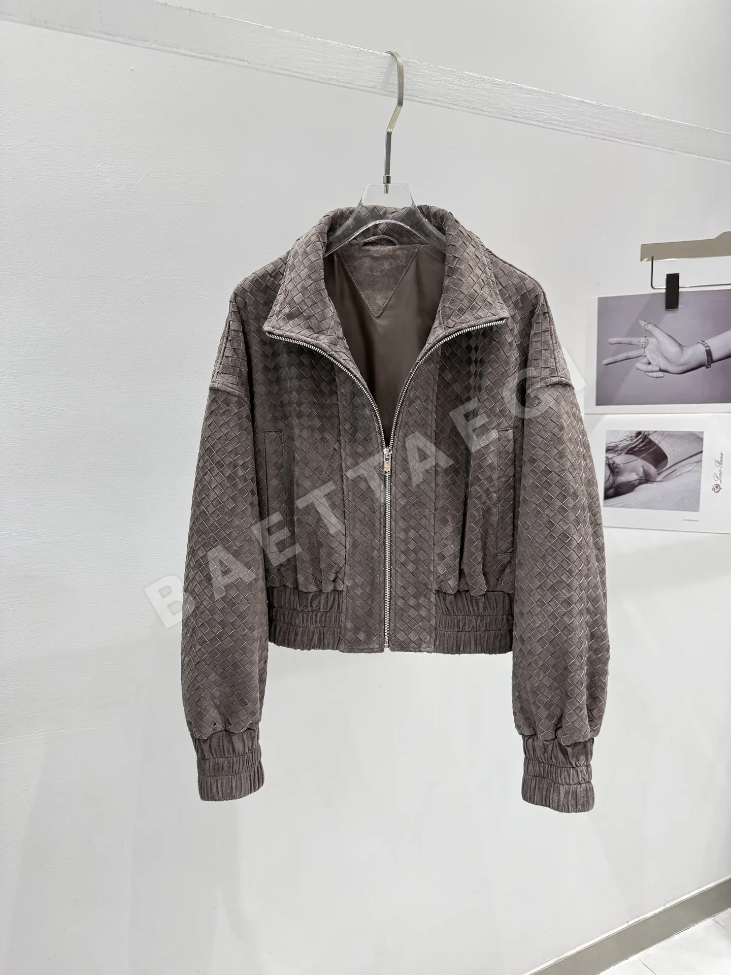 보테가베네타 램스킨 직조 여성 자켓 상세 이미지 2
